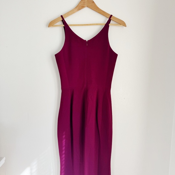 Dress The Population Iris Dark Magenta Gown Size XS Nwot - Picture 9 of 12